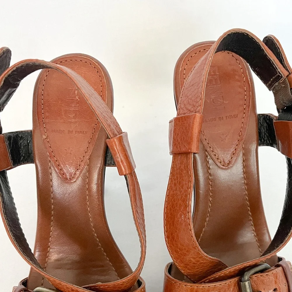 FENDI leather slingback sandals size EU36 - Picture 4 of 5